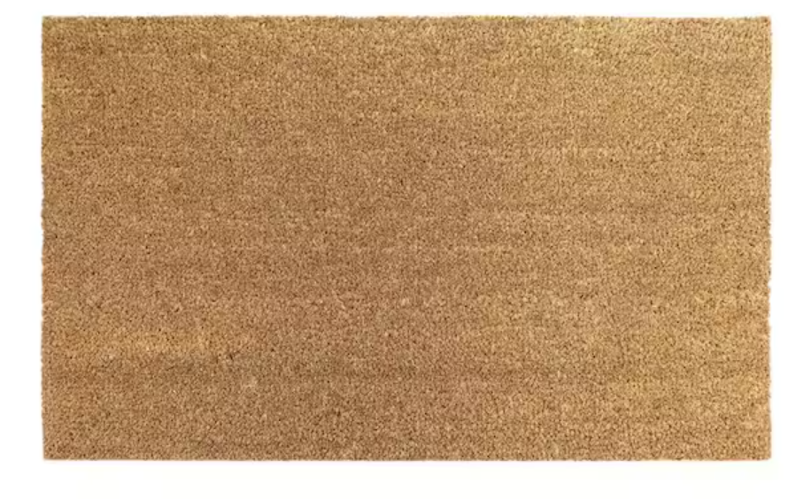 Blank 18x30 coir doormat ready for your custom logo or design